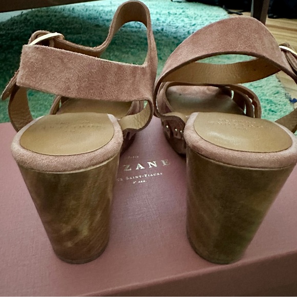 NEW Sezane Isabelle blush pink suede clogs EU 35 / US 6 - Picture 6 of 8